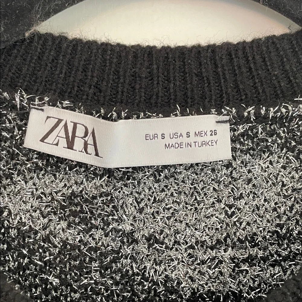 Zara Metallic thread Knit Cardigan - Picture 2 of 4